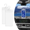 Dickno 2 PCS Handicap Placard Holder, 11.6" x 5" Ultra