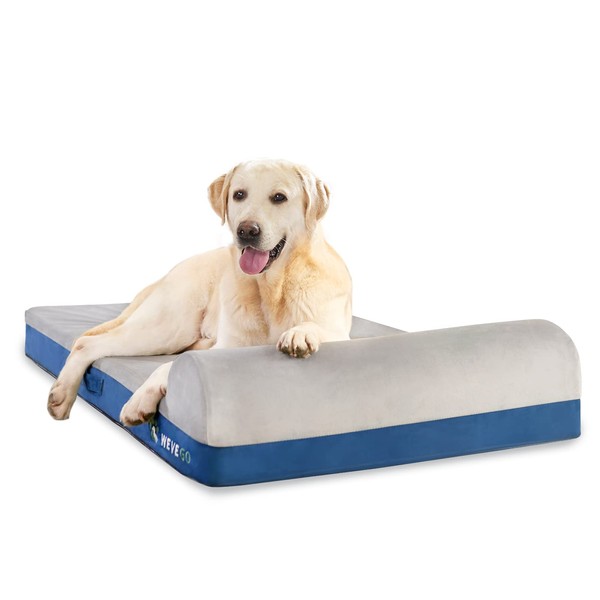 WEVEGO Orthopedic Dog Bed, Pillow Dog Bed with Thicken Gel