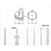 M3 Acorn Nuts, 304 Stainless Steel Dome Hex Cap Nuts,
