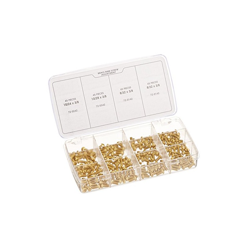 Kissler & Co. 540-0222 Bibb Screw Kit (180 Piece)