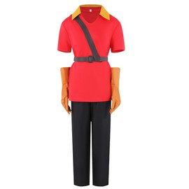 Nahzsai Men Gaston Costume Movie Cosplay Costume Shirt Pants Belt Gloves Full Set Adult Outfit Carnival Costume L