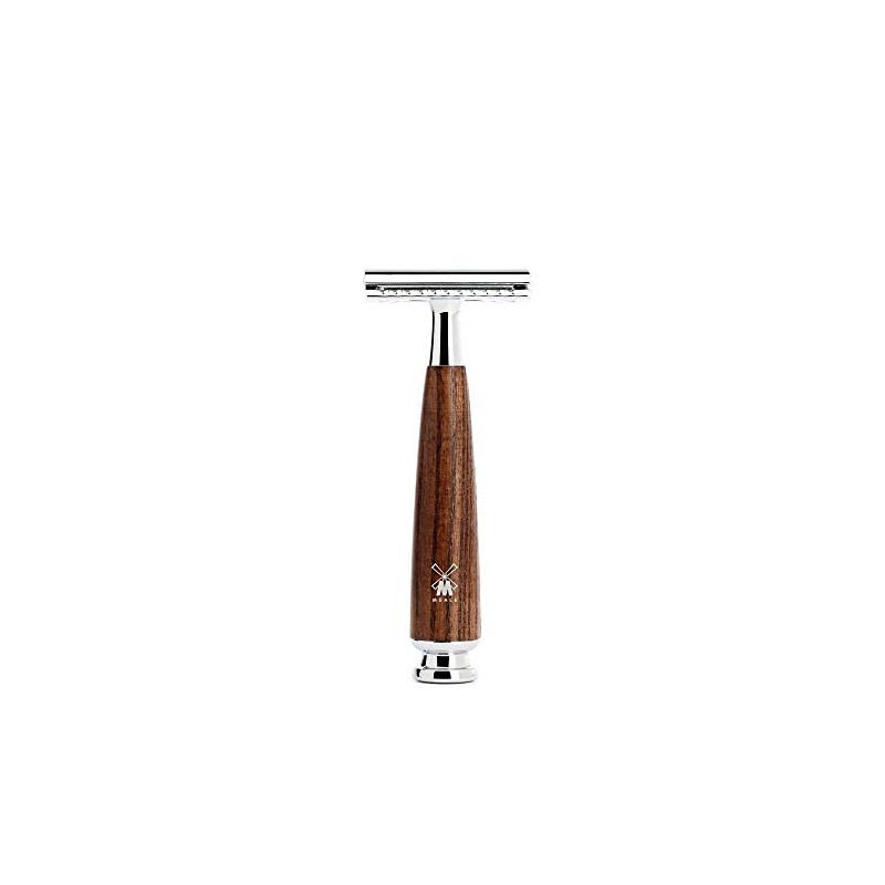 MÜHLE Intro 4-Piece Pure Badger/Safety Razor Shaving Set (Steamed Ashwood