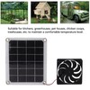 10W Solar Panel Exhaust Fan Waterproof Solar Powered Attic Ventilator
