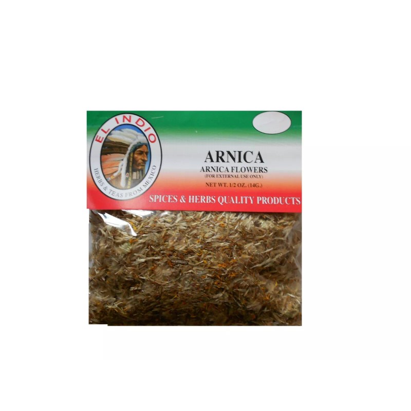 El Indio Arnica Herbs 6- Pack of 1/2oz(14gr) each