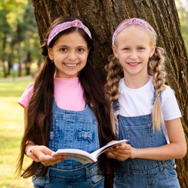 TIOSRU Purple Sequins Headbands for Girls, Glitter Rainbow Girls Headbands Cute Knotted Head Band for Women Teens Sparkle Girl Hair Accessories