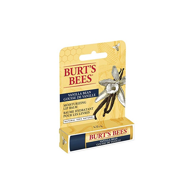 Burts Bees Vanilla Bean - Tubo de bálsamo labial, 4.25