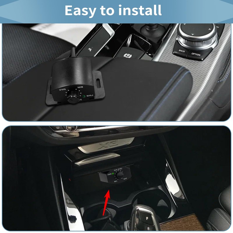 Universal Bass Control Knob, 3.5m/11.48ft Bass Volume Knob with Extension