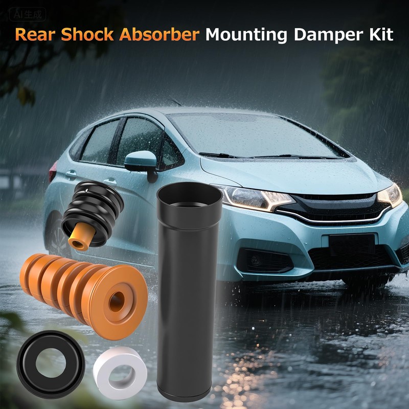 Rear Shock Absorber Mounting Damper Kit 52670-T5A-J02 Compatible for Honda