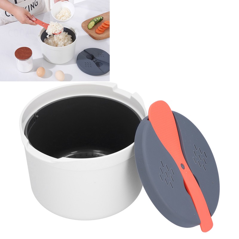 Household Microwave Oven Rice Cooker 2-Layer Rice Steamer High Temperature