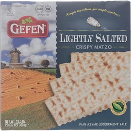 Gefen Lightly Salted Matzo, 11oz (3 Pack) Traditional Style Matzo | NOT FOR PASSOVER | Thin Crisp & Delicious