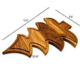 WOODLERY Christmas Tree Shaped Wood Cutting Board for kitchen,Tree Shaped Wooden Cutting Board, Decorative Christmas Serving Tray for Decoration (Christmas Tree Board with Groove 13"L x 9"W)