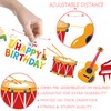 Musical Instrument Birthday Party Banners Gold Happy Birthday Banners Music