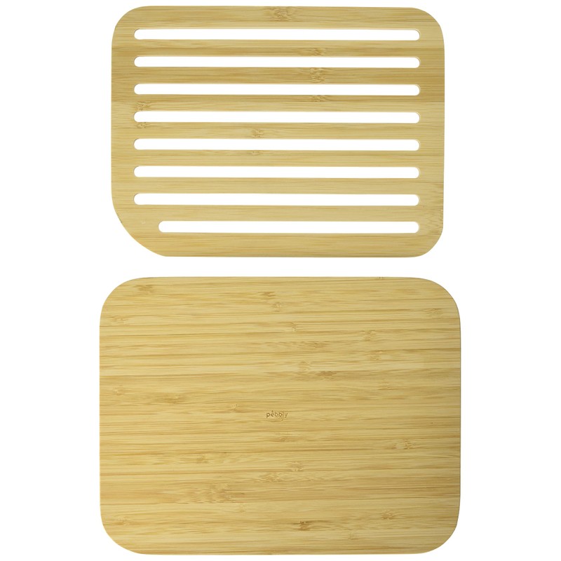 Pebbly nba055 Bread and Bamboo Toast Tongs Beige 26X20X2 cm