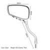 TOPCABIN 1 Pair Bicycle Mirror,Big View Bike Rear View Mirror