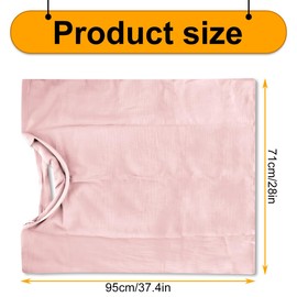 Thyonta Breathable Cotton Nursing Cover Adjustable Outdoor Breastfeeding Shawl Lightweight and Versatile for Modesty and Comfort During Nursing (71 * 95cm)