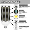 2 Pack 1200W Equivalent Led Corn Light Bulb, 12000 Lumen