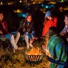LTSEAME 22.5 inch Portable Fire Pit Outdoor Plug Fire Pit