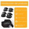 Rodilleras Coderas Tácticas 4 Piezas, Juego De Rodilleras Coderas Para