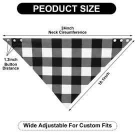 5 Pack Adult Drool Bandana Bibs Soft Adjustable Absorbent Christmas Drool Bibs for Christmas Special Needs Unisex Men Women