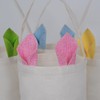 Easter Baskets, Rabbit Canvas Bucket with Handle Canvas for Easter