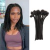 IIFLYDSFA 8 Inch 20 Strands loc Extensions Human Hair for