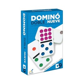 Novelty Corp - Domino Puntos Doble 9, Juego de Mesa, Máxima Calidad, Juegos Clásicos y Tradicionales, 55 Fichas de Domino