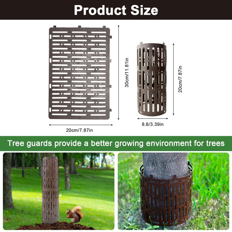 Tree Protection Trunk, 4 Pieces Tree Trunk Protection, Bark Protection,