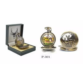 MASONIC DEER POCKET WATCH