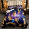 Feelyou Cats Comforter Set Galaxy Cute Cat Bedding Set for
