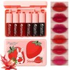 Lip Tint Stain Set, 6 Colours, Long Lasting Waterproof Lip