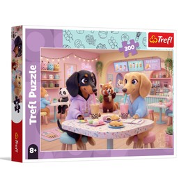 Trefl - Bassotti al bar - 300 pezzi - Puzzle colorati con animali, intrattenimento creativo, gioco per bambini dagli 8 anni in su