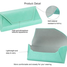 VisionGlobal Hard Shell Eyeglass Case for Eyeglasses and Sunglasses for Men/Women and Kids(Green)