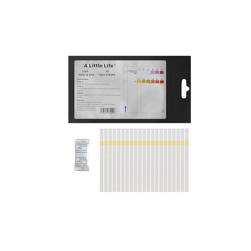 2 in1 Pool and Spa Water Tester Strips - Chlorine