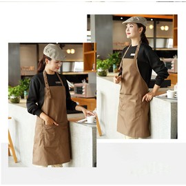 Maduoer Adjustable Cooking Apron, Kitchen Apron for Barbecue, Gardening, Restaurant, Barbecue, Suitable for Men and Women (Brown), brown