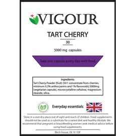 Tart Cherry - 30 High Strength 5000mg Capsules