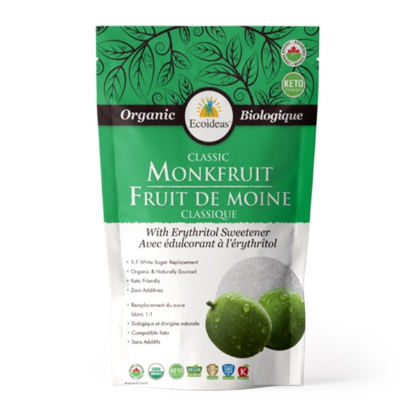 Ecoideas Organic Monkfruit Classic with Erythritol Sweetener 454g