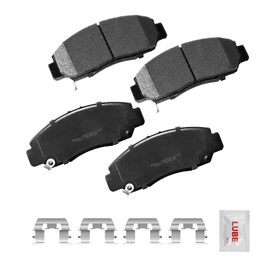 Fraxle Front Ceramic Brake Pads Set with Hardware For 2003-2007 Honda Accord, 2006-2010 Civic, Acura CSX