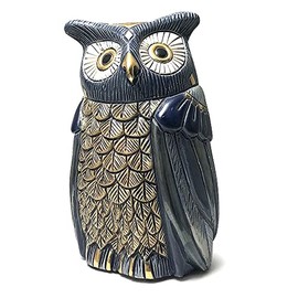Rinconada Blue Owl 1005 Ceramic Animal Figurine Owl Owl Owl