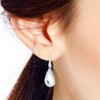 Modern Chic Plata de ley 925 de lágrima Dangle Earrings