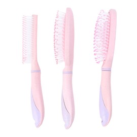 Beavorty 3pcs Set Massage Hair Brush Static Comb for Styling Curly Hair Brush for Women Ergonomic Handle for Salon