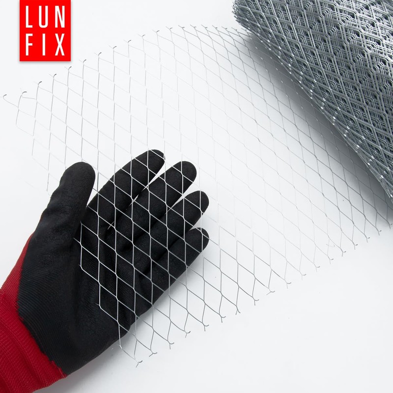 Galvanised Ribbed Expanded Metal 32 x 14 mm - 10