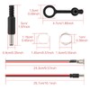 DC Power Pigtail Cable 6Pcs CCTV Security Camera Male &