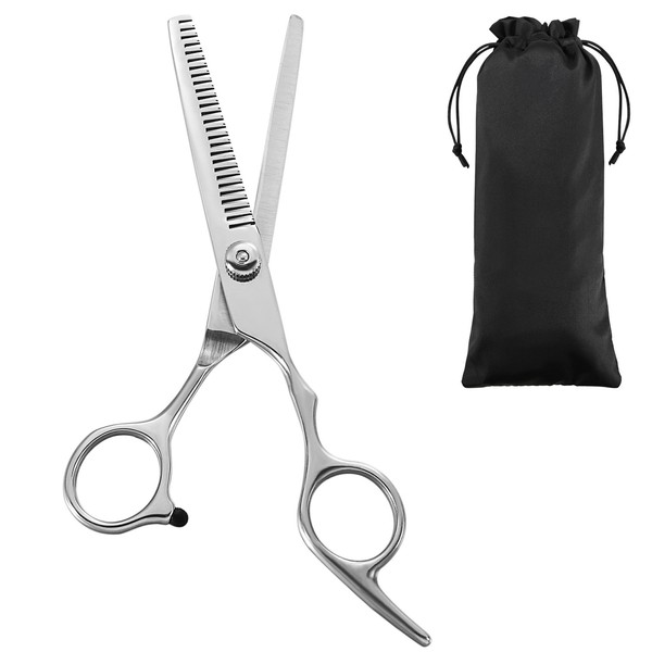 Vtrem Hair Scissors Thinning Shears Professional Stainless Steel 6.7 Inches Precision Barber Hair Cutting Shears with Adjustment Tension Screw Perfect for Salons Home Use