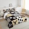 Bear Comforter Set Full Size Kids Wild Animal Grey Brown