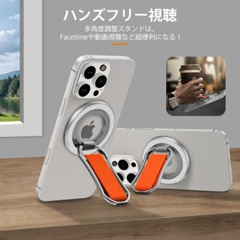 ChrisPow Smartphone Stand, MagSafe Ring, Single Sided Magnetic Ring, Nylon Strap + Ultra Strong Magnetic Force + 180° Folding + 360° Rotation + 360 Degree Rotation + Horizontal/Vertical Position