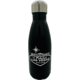 Rubies Las Vegas Stainless Steel Water Bottle (Black)