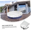 GANAZONO 1pc Round Hot Tub Cover Bathtub Protector for Outdoor