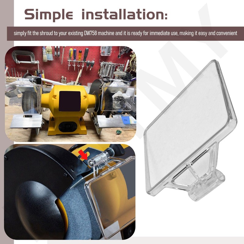 5140170-64 Bench Grinder Eyeshield Compatible with De-walt DW758 Type 2