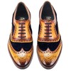 Lethato Wingtip Brogue Oxford - Navy Blue , Navy Blue