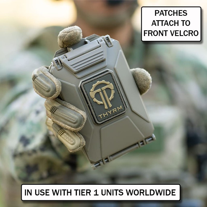 Thyrm セルボールト 5M モジュラーバッテリーストレージ CR123 18650 18350 CR2032バッテリー用 可動式インサート付き (ブラック)